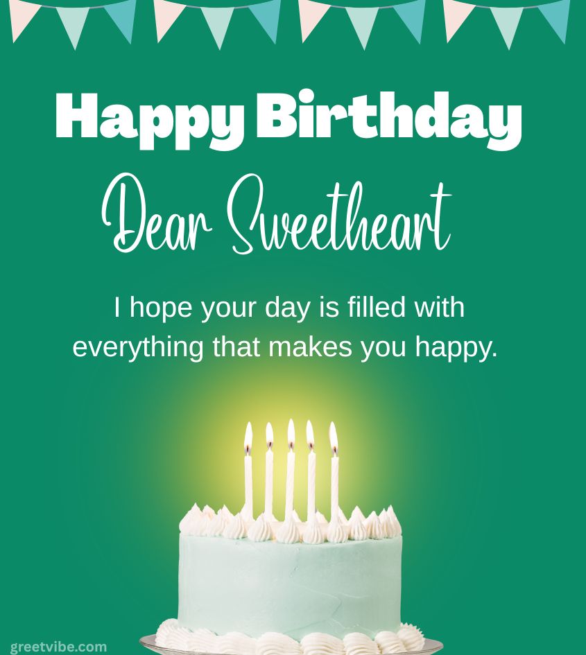 Happy Birthday Wishes for Sweetheart love