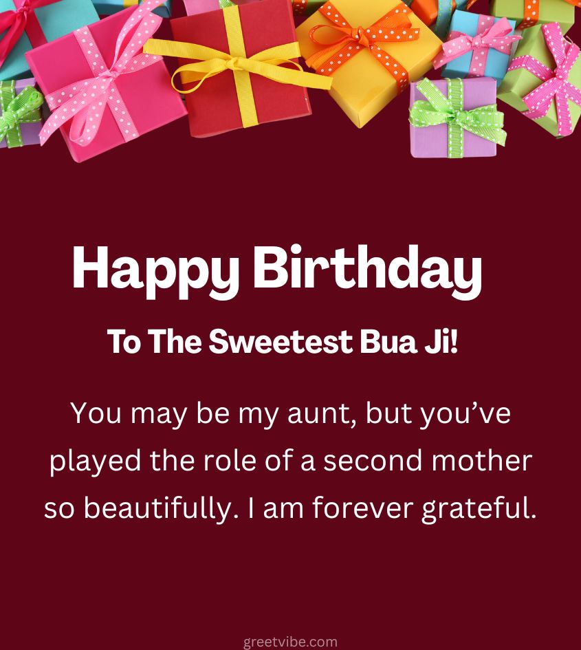 Happy Birthday Quotes for sweet Bua Ji