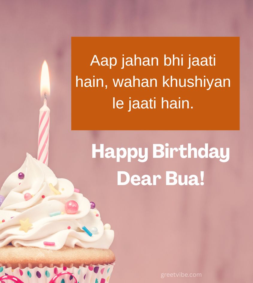 Happy Birthday Greetings for Bua Ji