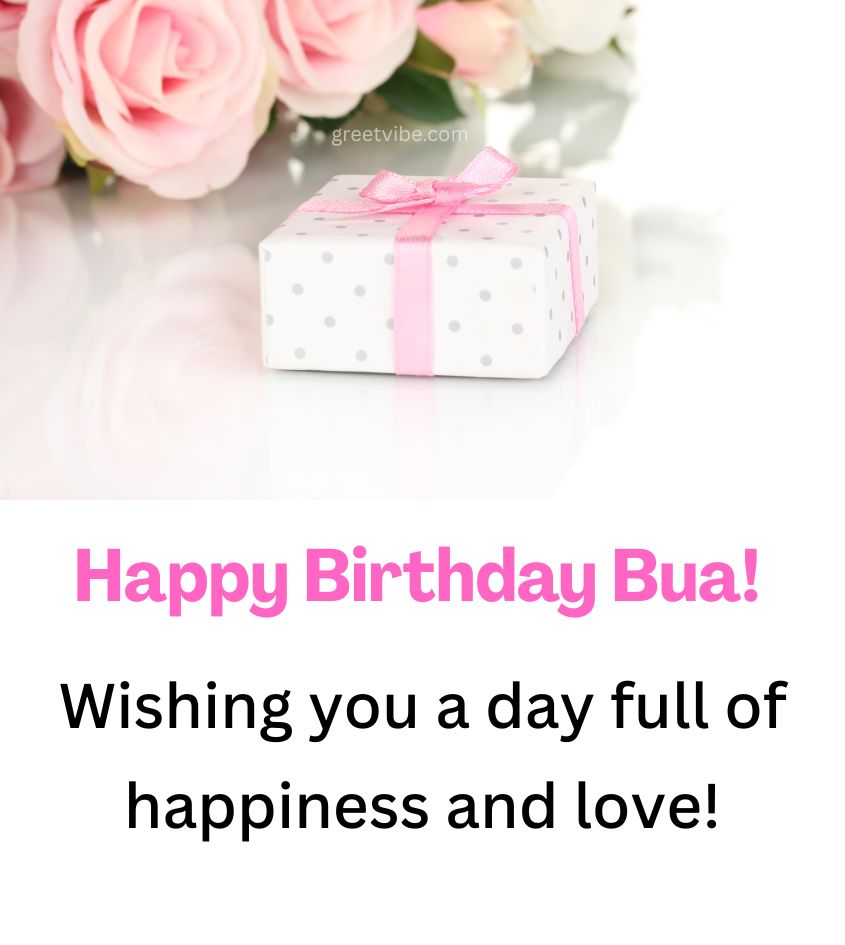 2 Lines Happy Birthday Wishes for Bua Ji