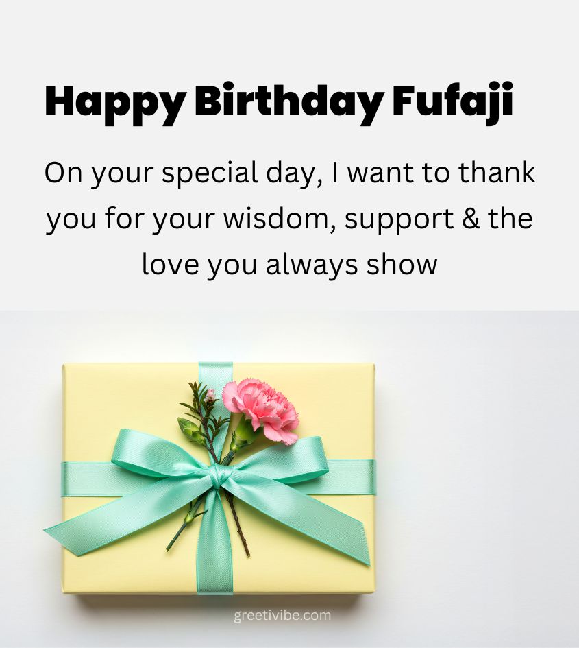 Birthday Greetings for Fufa Ji with Heartfelt Lines