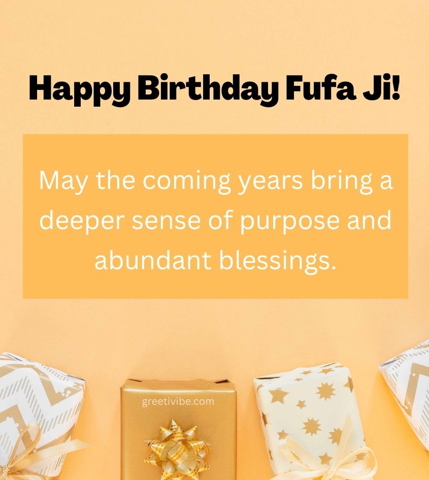 Blessing Happy Birthday Greetings for Fufa Ji