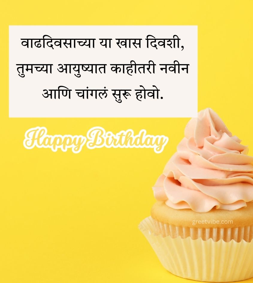 Happy Birthday Greetings Marathi Pics with cake