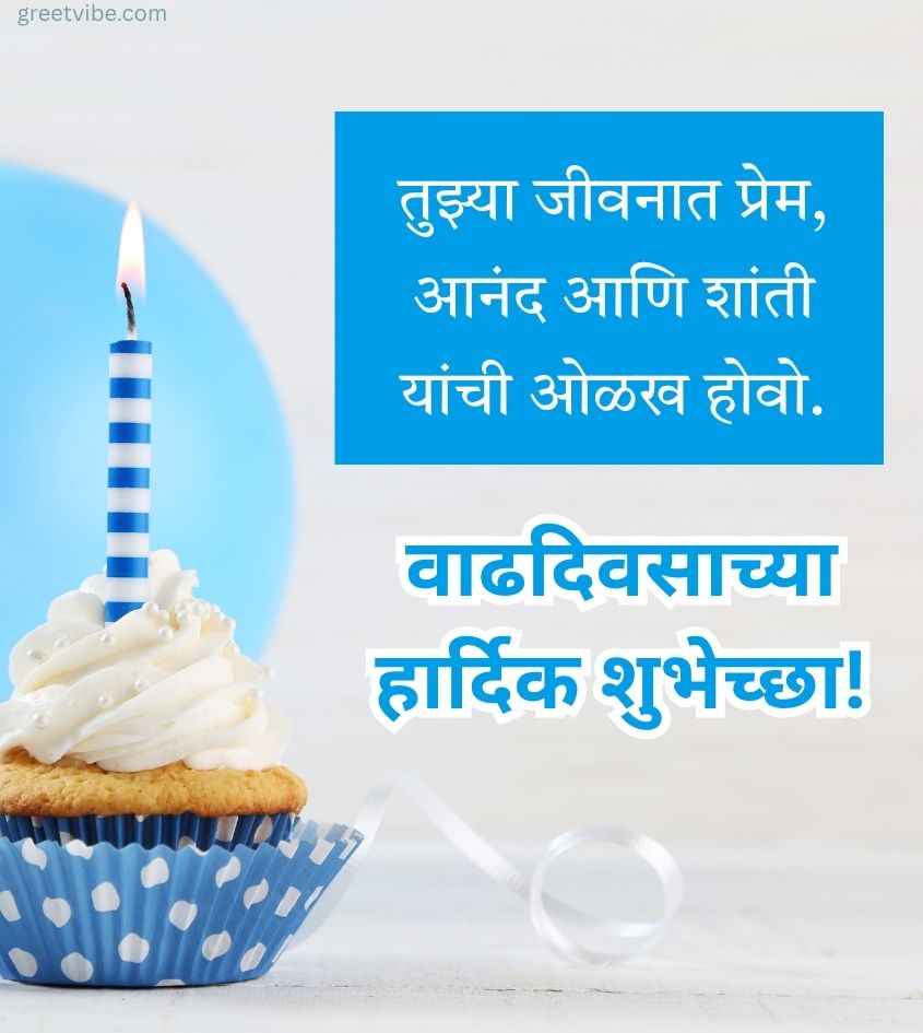 Happy Birthday Wishes Images in Marathi Language