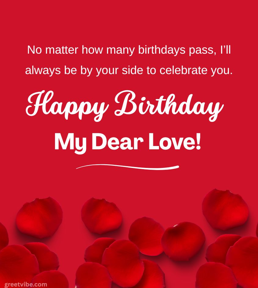 Love Happy Birthday Wishes for Romantic lover