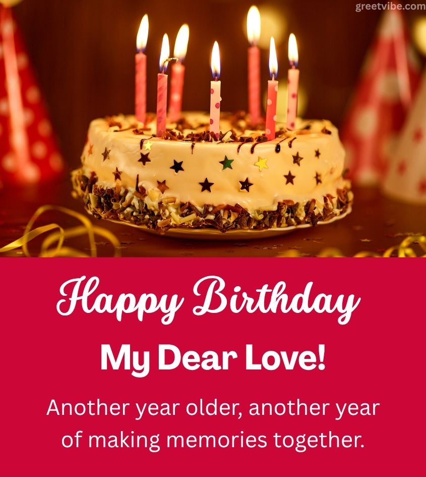 Happy Birthday Wishes for Lover Boyfriend with Cake