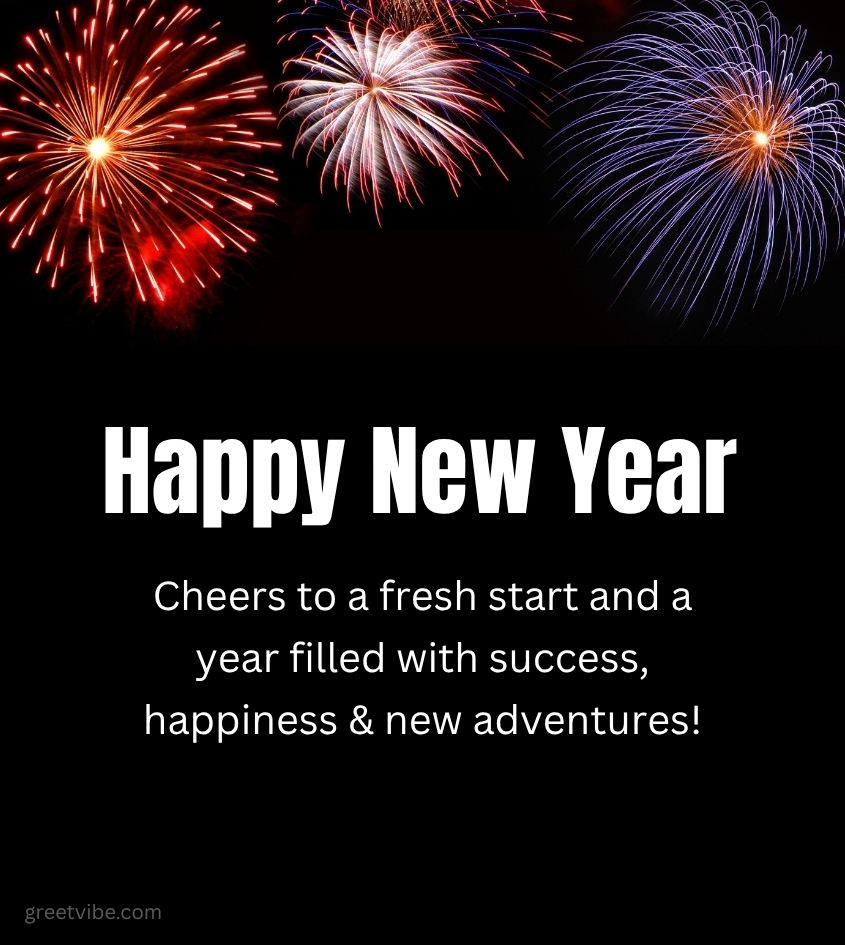 Happy New Year Greeting 2026 Images for Loved Ones