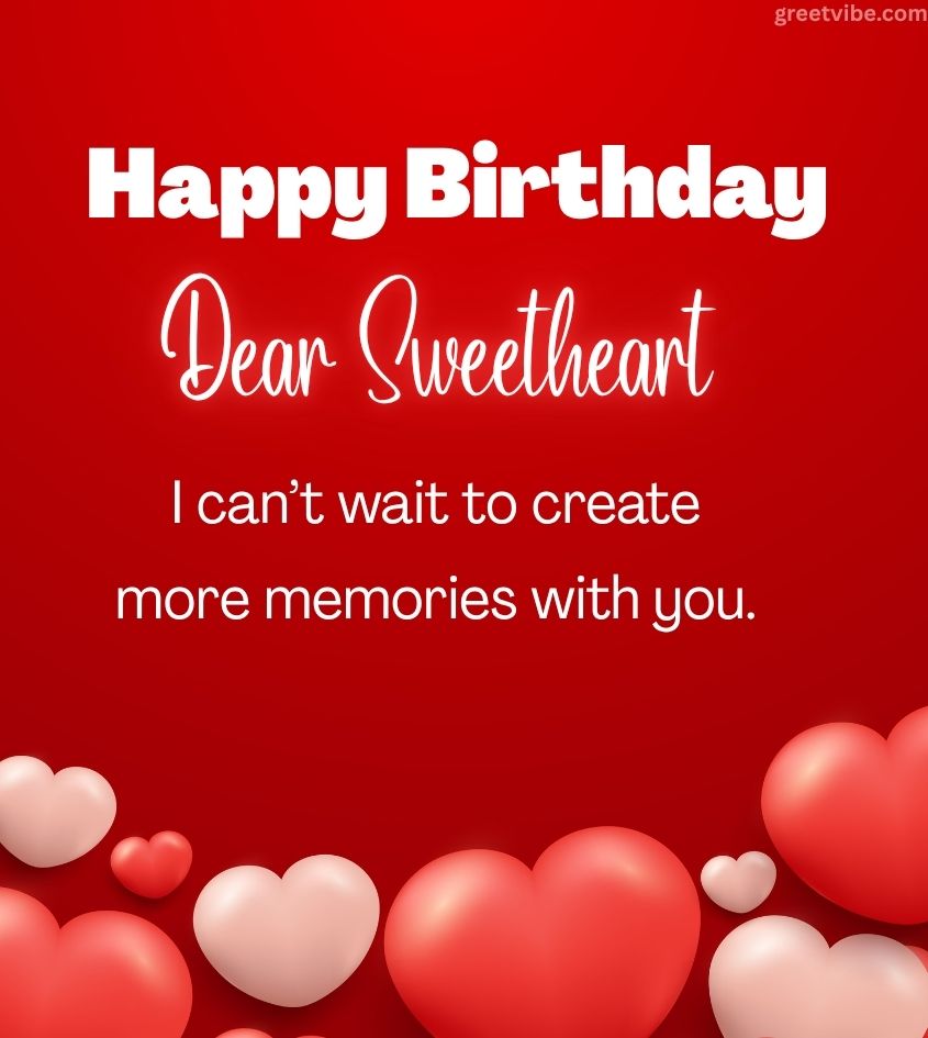 Birthday Greetings for Dear Sweetheart Boyfriend