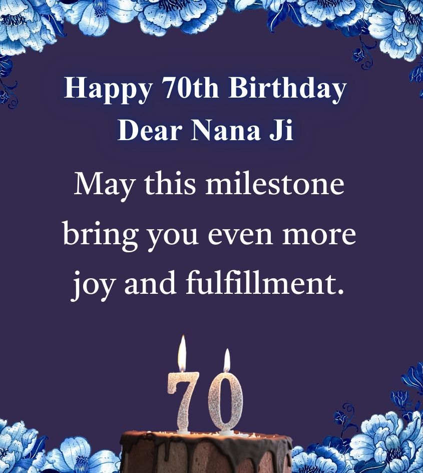 70th Birthday Images for Nana Ji