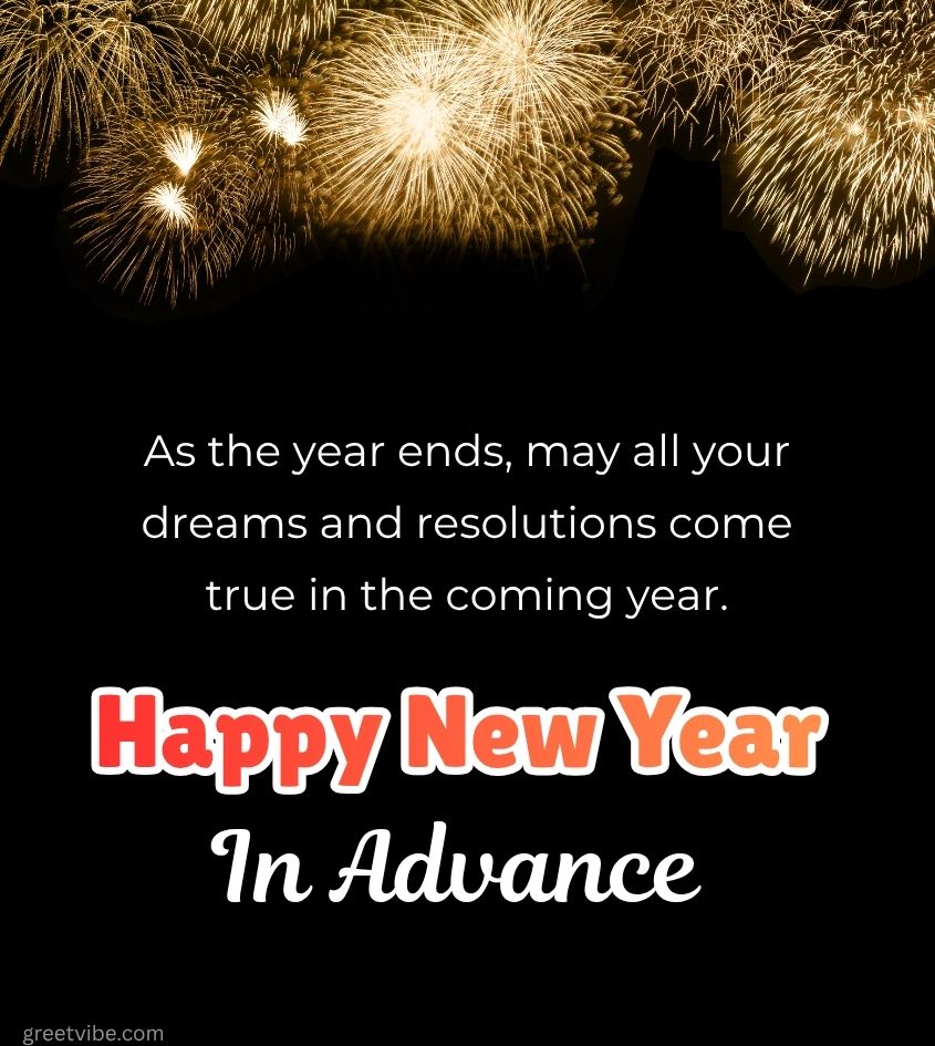 Advance Happy New Year Wishes