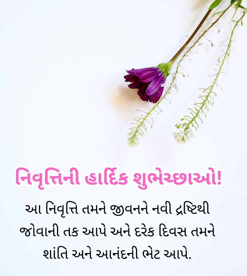 Gujarati Retirement Quotes for Respected Elder