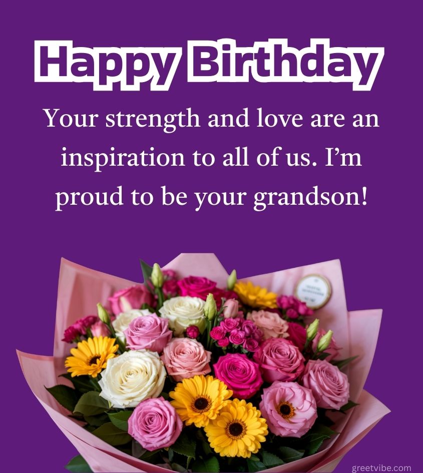 Inspiring Birthday Quotes for Nana Ji with Flower