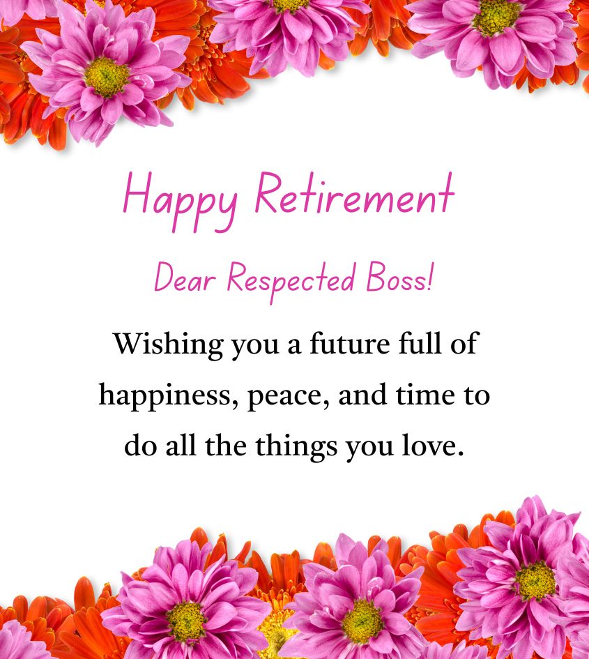 Heartfelt Retirement Wishes for Boss