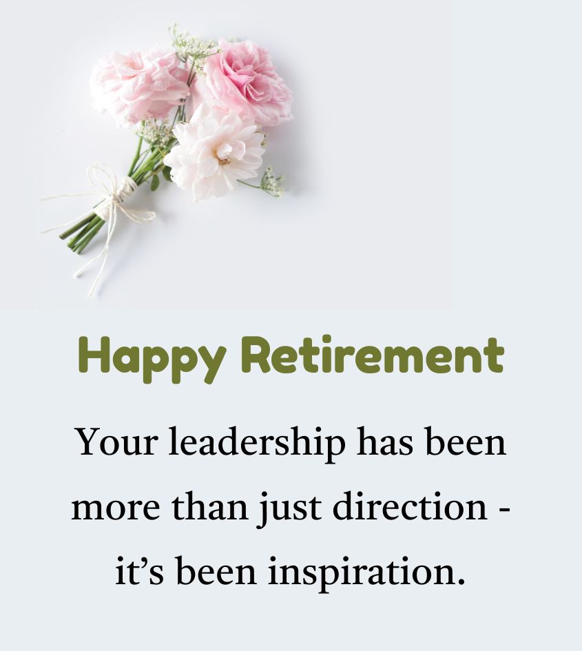 Heartfelt Retirement Quotes for Boss with Flower
