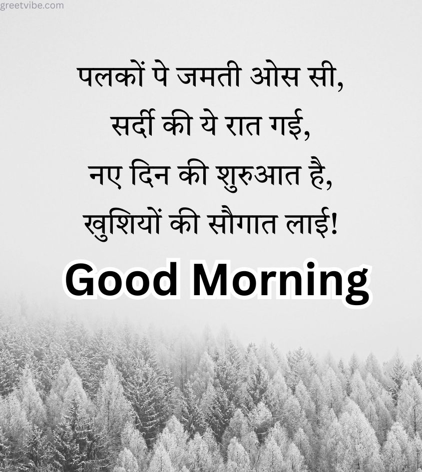 Love Good Morning Winter Shayari Images 