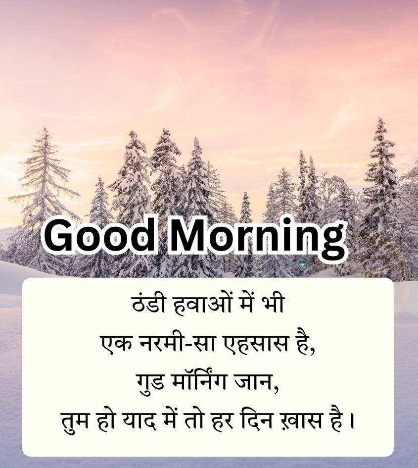 Good Morning Beautiful Winter Shayari for Status