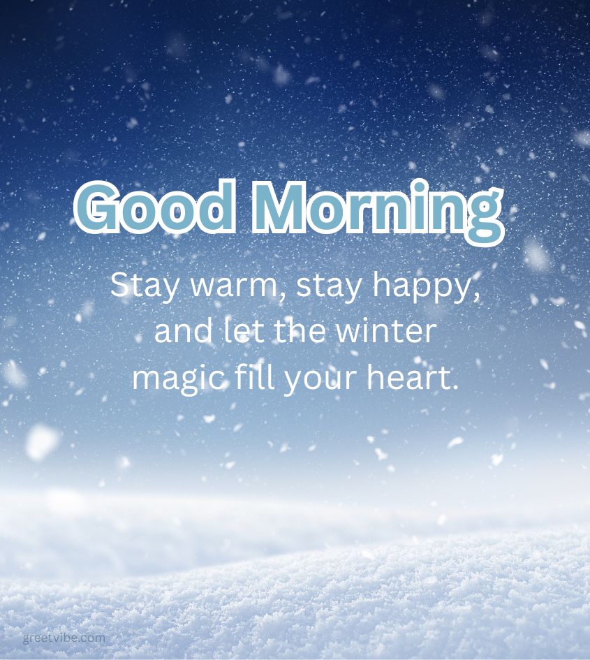 Good Morning Greetings for Winter Season