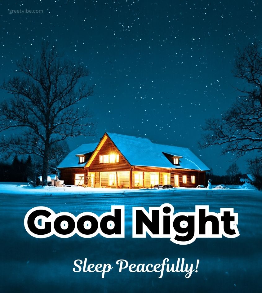 Good Night Pics with Winter Nature Background