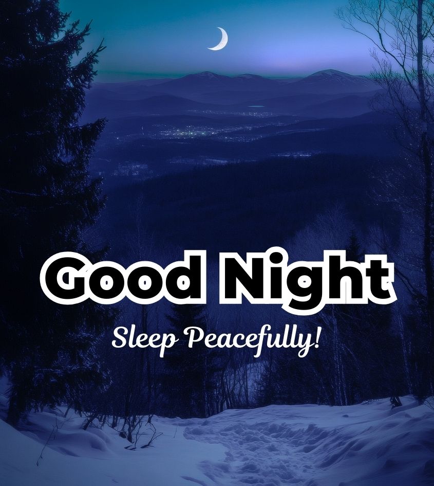 Beautiful Good Night Pics with Winter Nature