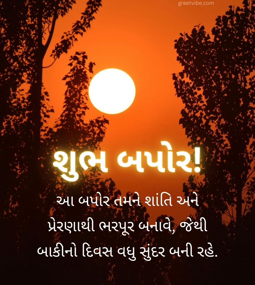 Good Afternoon Gujarati Status