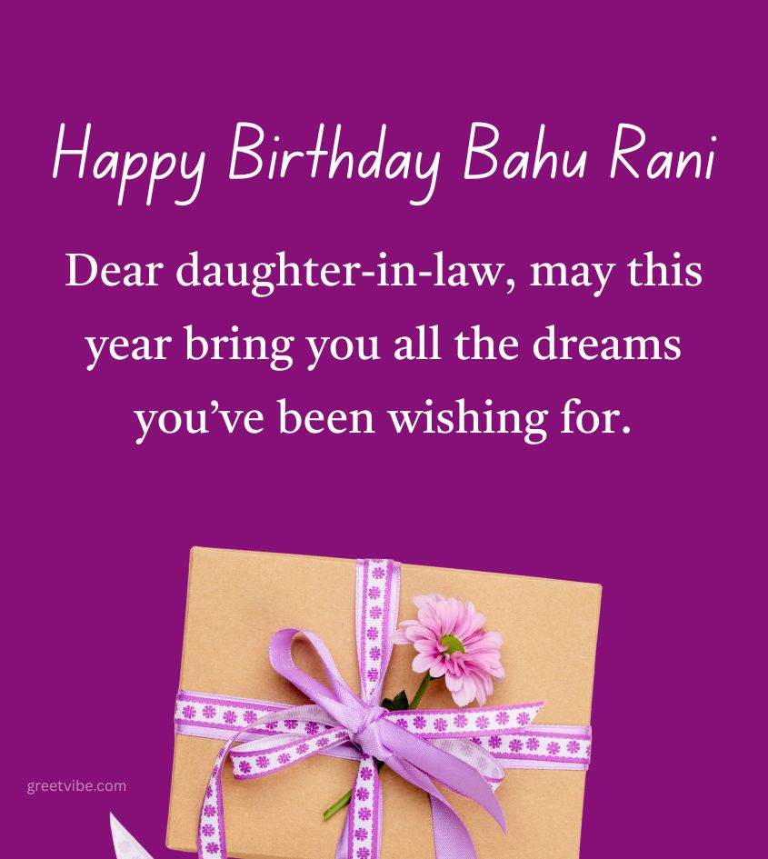 Inspiring Birthday Greetings for Daughter Like Bahu