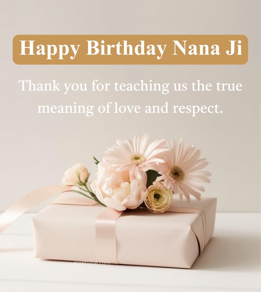 Nanaji Birthday wishes with touching Lines