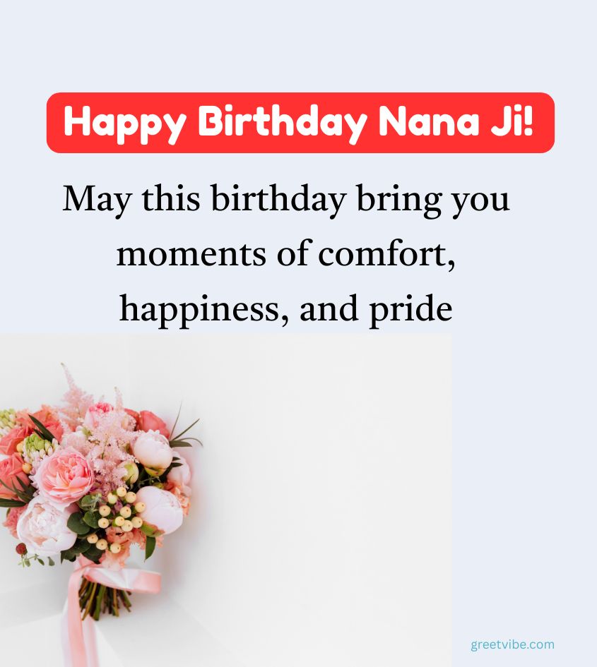 Birthday Wishes for Nana Ji