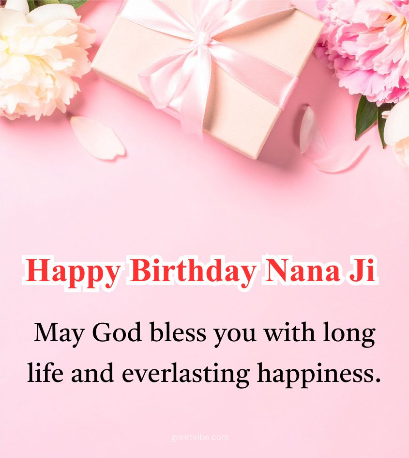 Happy Birthday Wishes for Nana Ji
