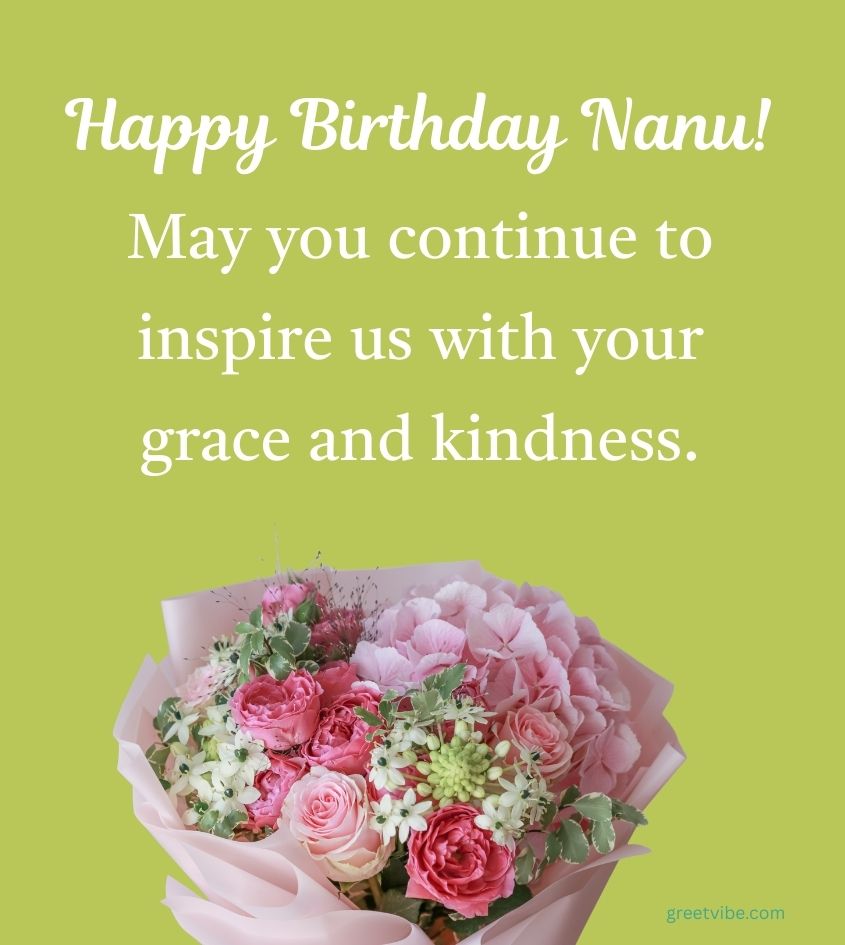 Nanaji Birthday wishes with flowers