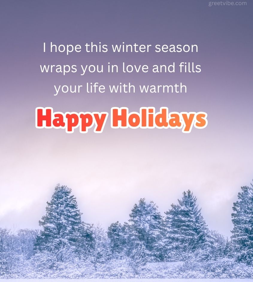 Happy Holidays Wishes for Winter Season