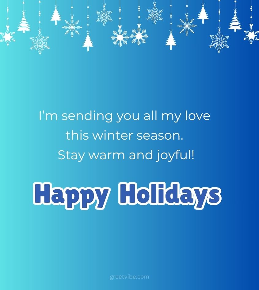 Happy Holidays Greetings for Festive Season