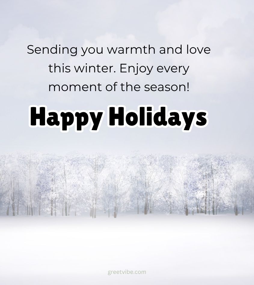 Happy Winter Holidays Greetings for Friends