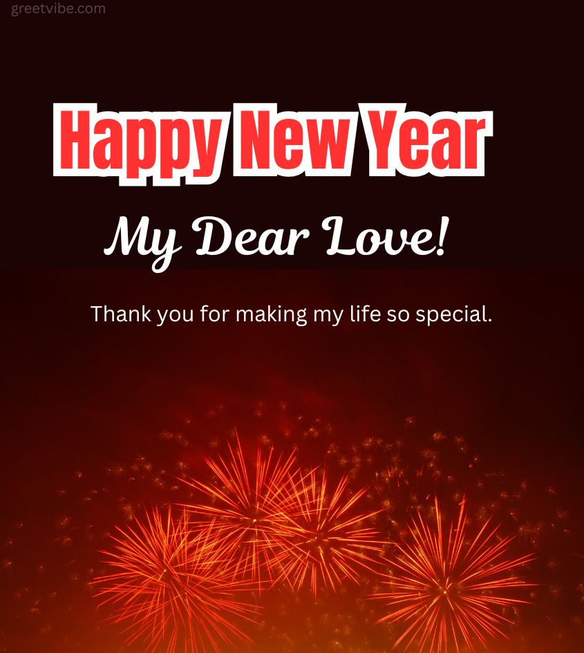 Romantic Love Happy New Year Greetings