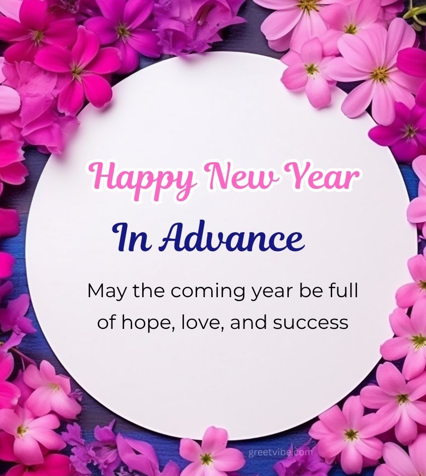 Early new year love greetings for Spouse