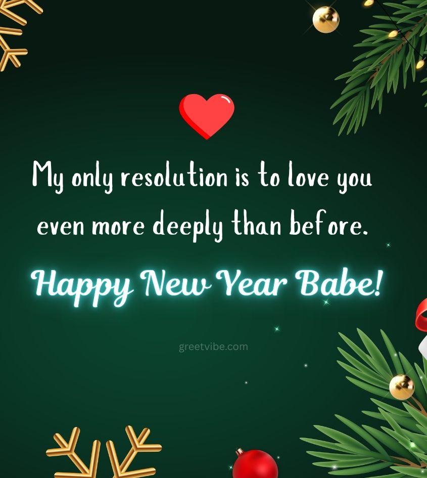 Happy New Year Love Wishes for Girlfriend