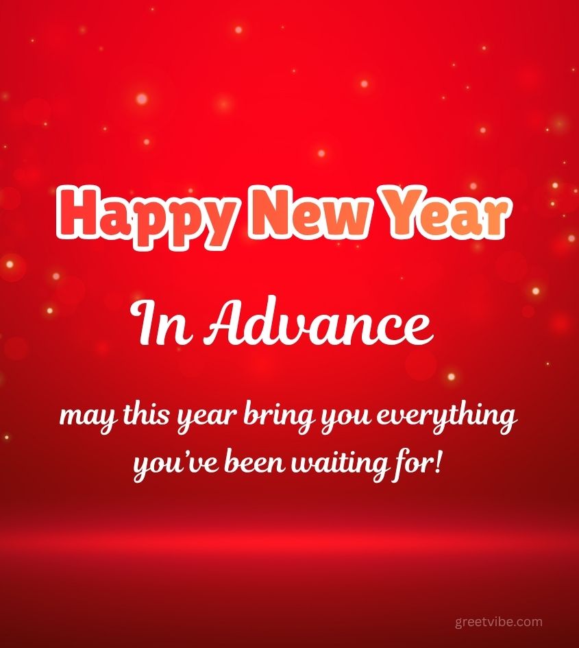 Love new year greetings in advance