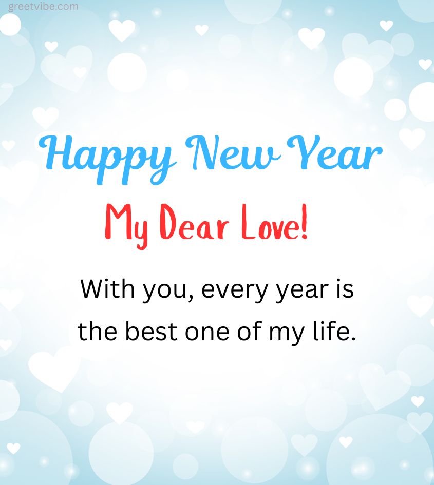 Happy New year Love Greetings for Boyfriend