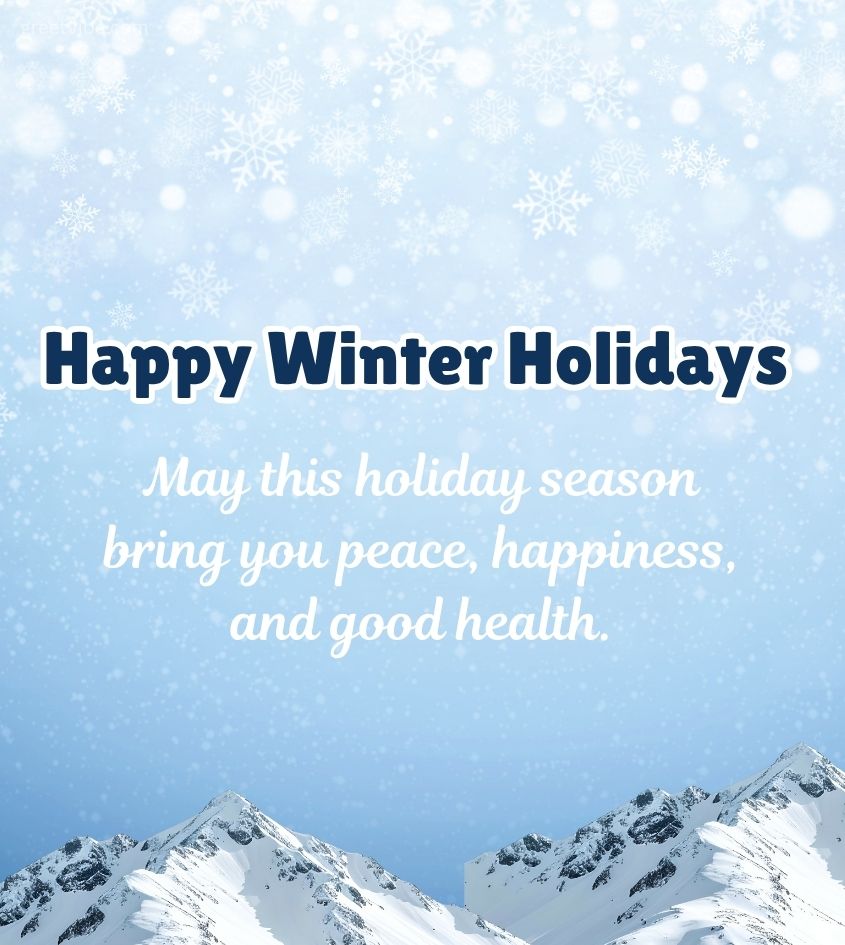 Happy Winter Holidays Wishes for Status