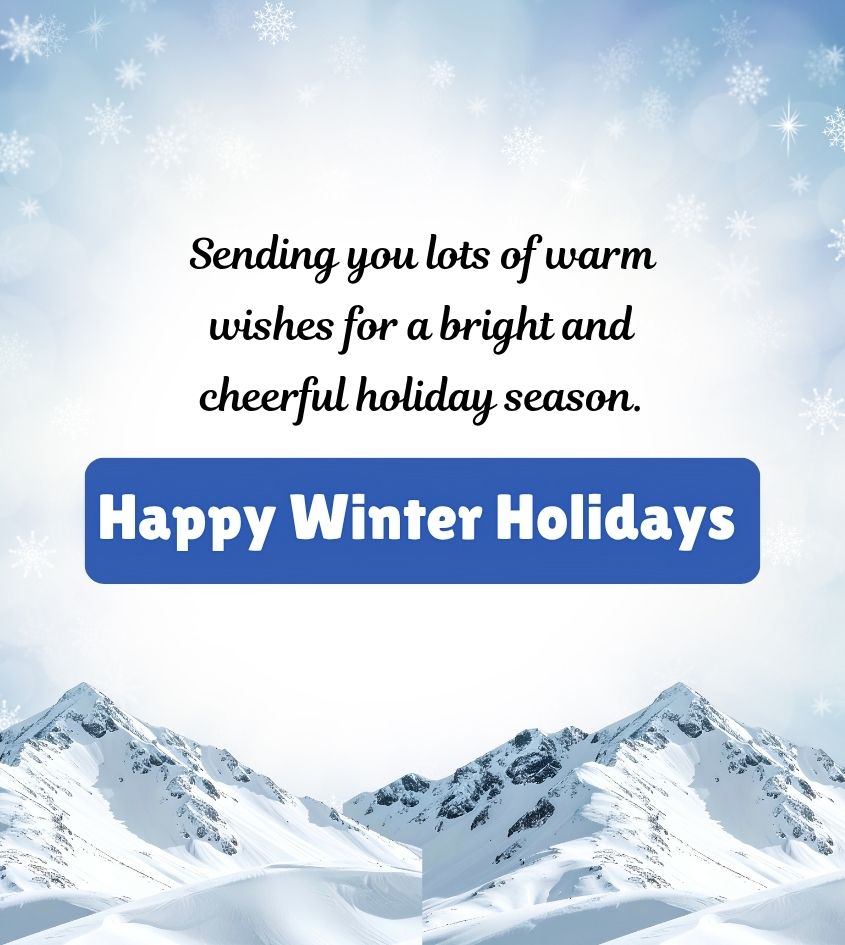 Happy Winter Holidays Wishes for Status