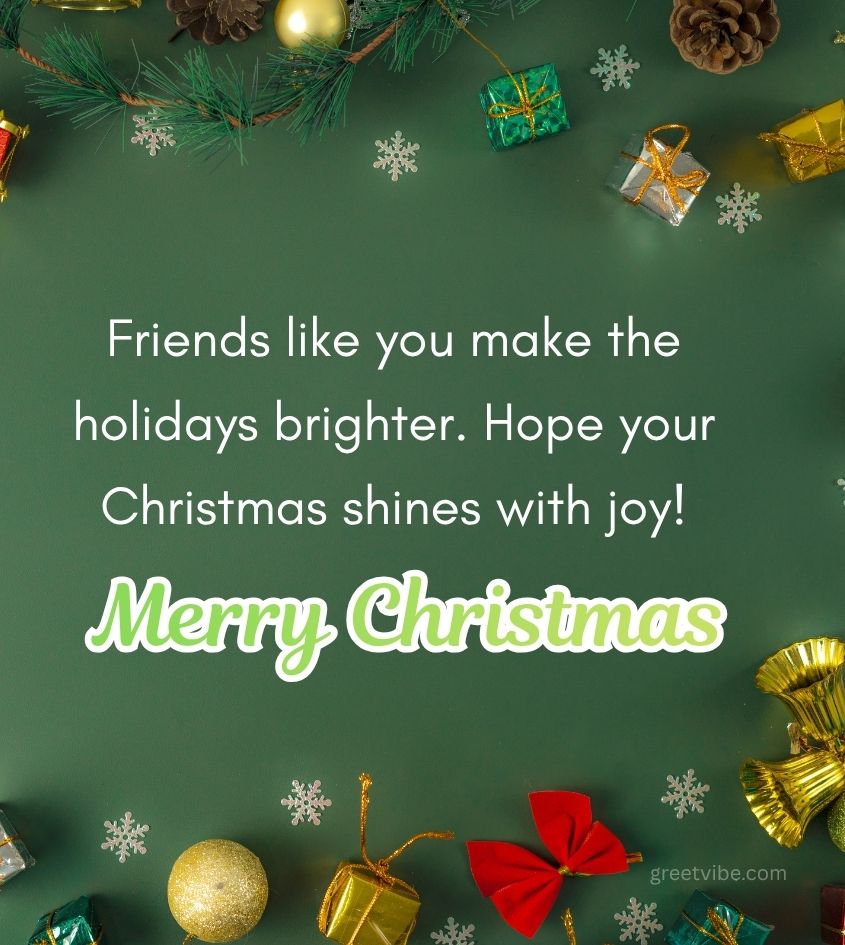 Merry Christmas Greetings Images for Friends