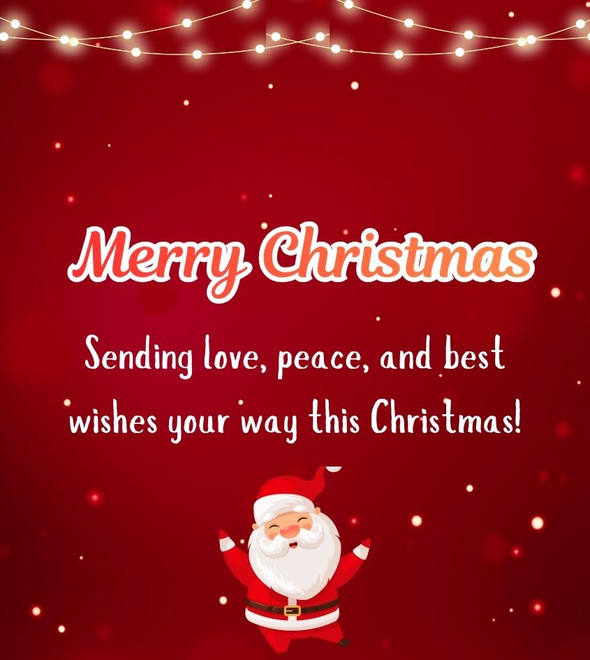 Merry Christmas greetings Images with Santa Claus