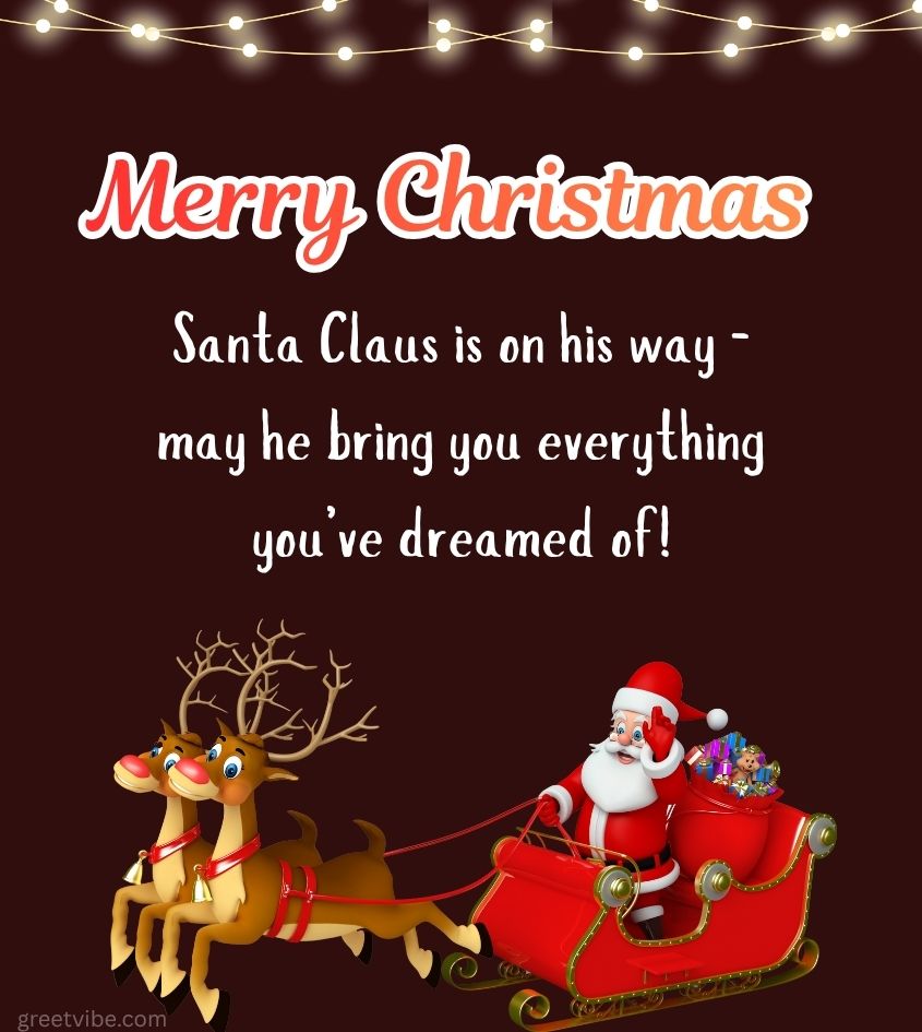 Merry Christmas Santa Claus Images for Status