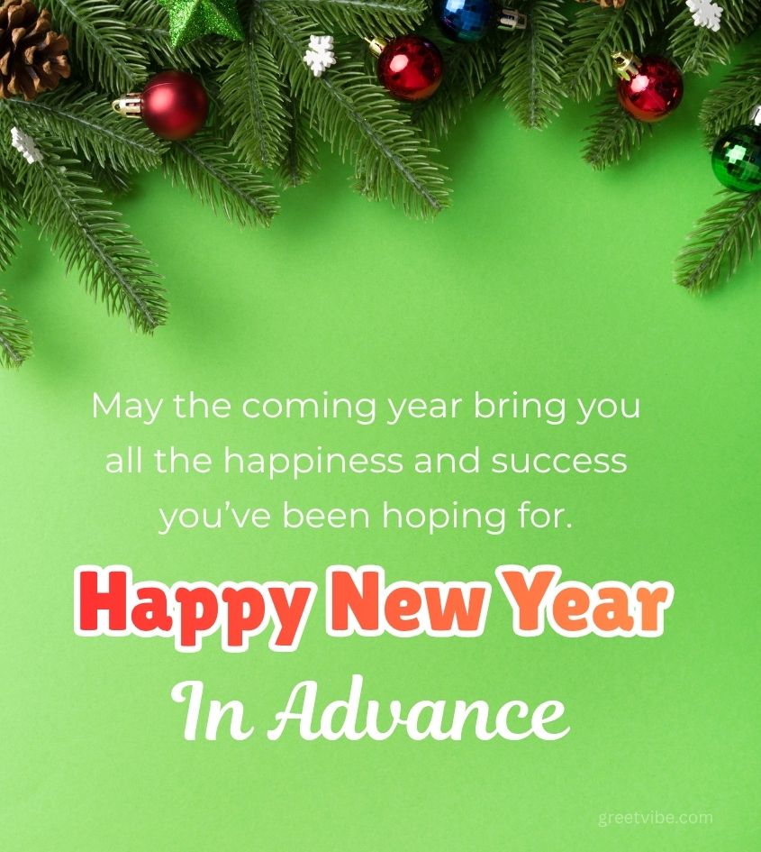 New Year Wishes in Advance for Lover