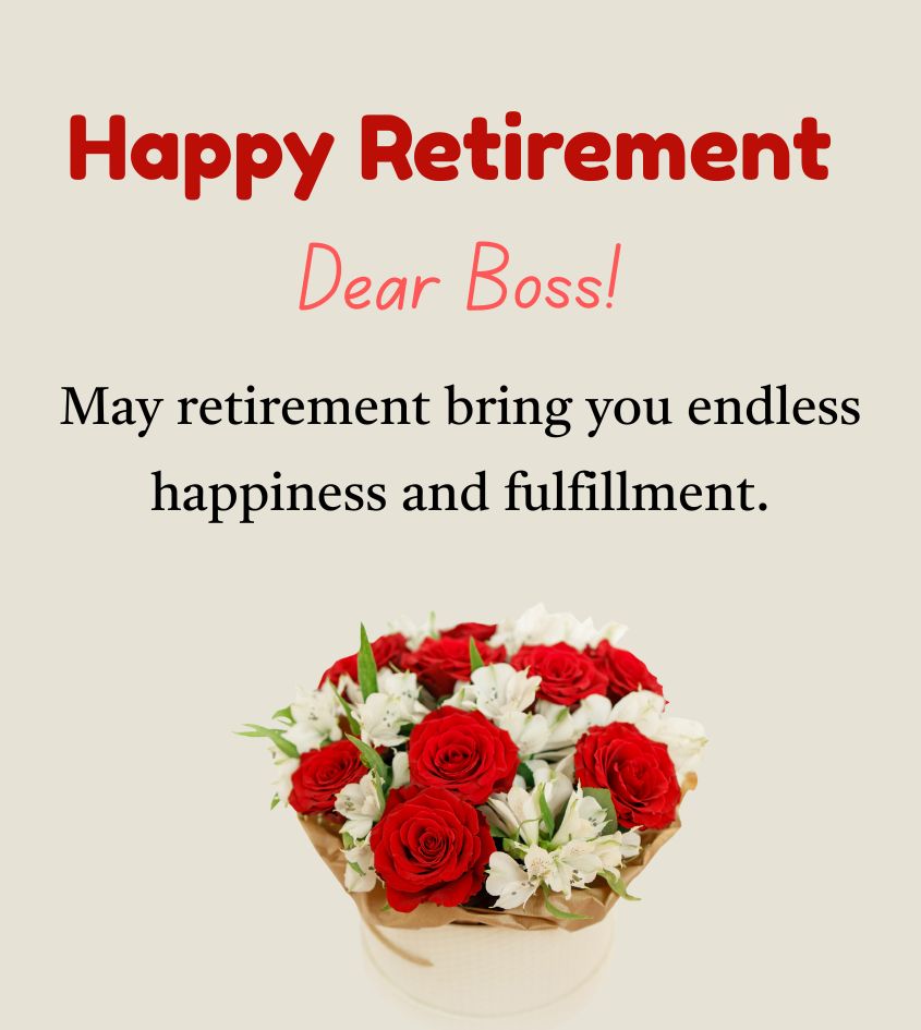 Retirement Quotes for Lady Boss with Flower