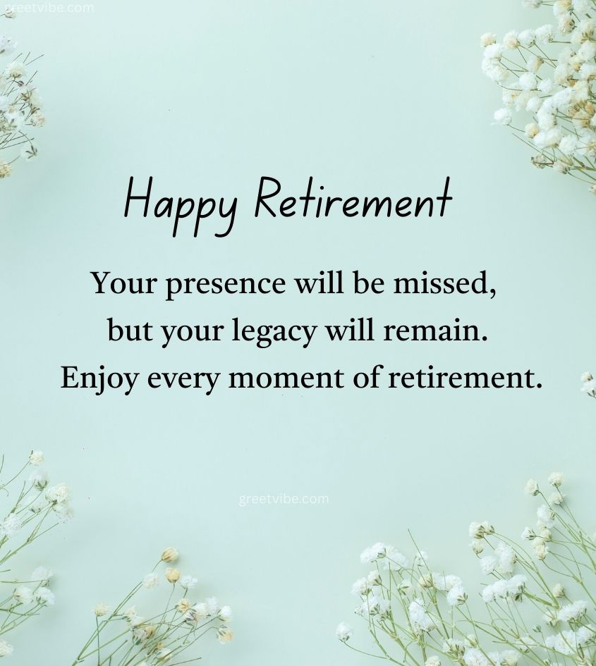 Retirement Wishes for Ceo Boss