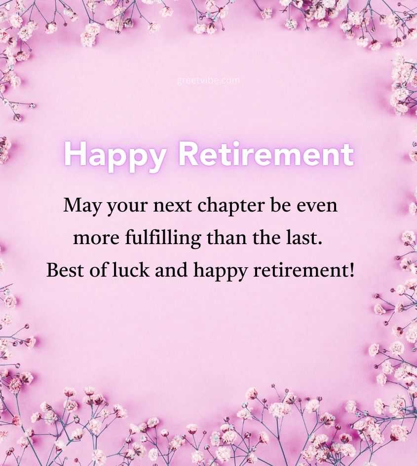 Retirement Greetings with inspiring Quotes