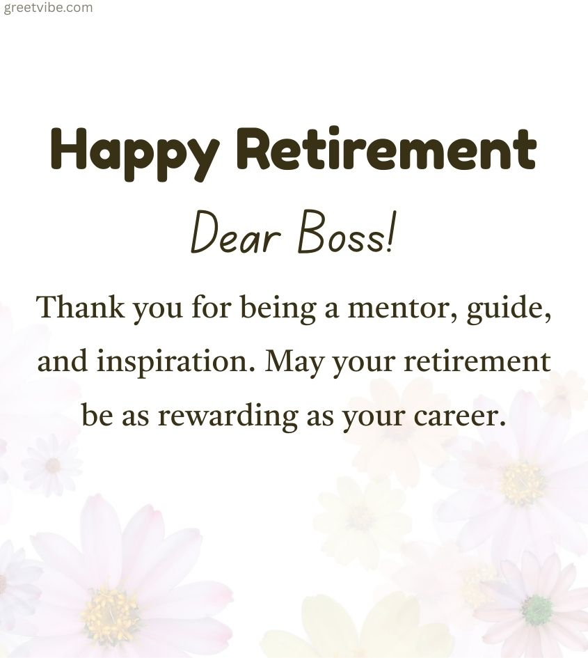 Retirement Wishes For Boss with Thank You Quotes