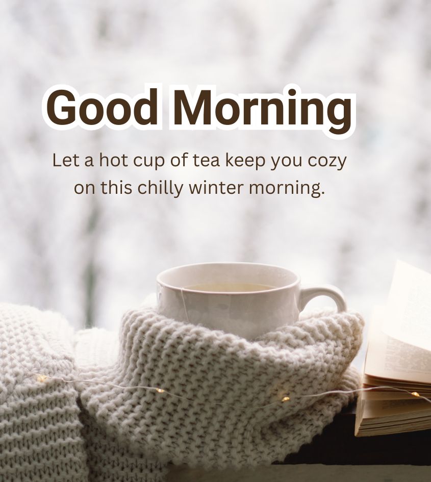 Good Morning Tea Wishes for Winter