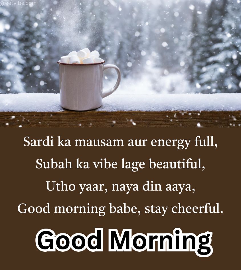 Winter Good Morning Shayari in English for Love