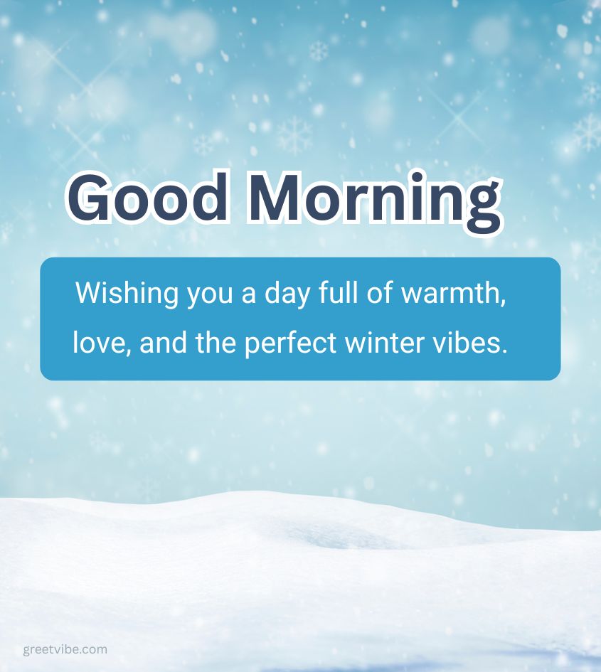 Good Morning Winter greetings for Friends